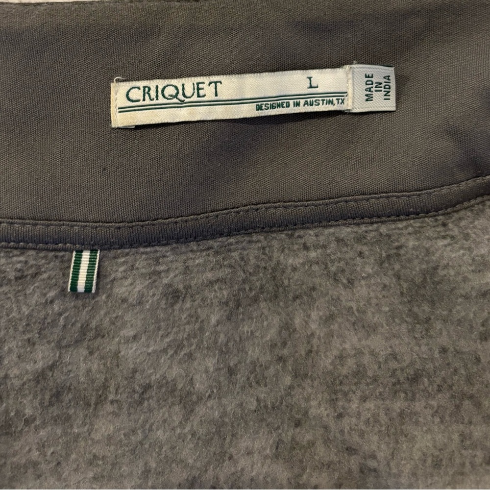 Criquet Grey Men's Vest: Size L - Picture 2 of 2